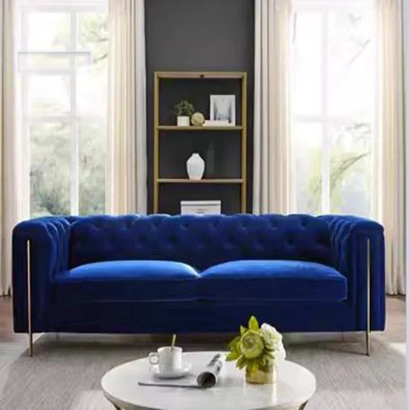 Nordic modern Velvet Honeycomb Sofa