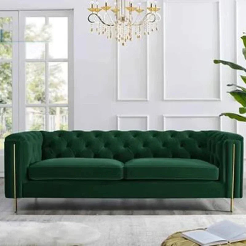 Nordic modern Velvet Honeycomb Sofa