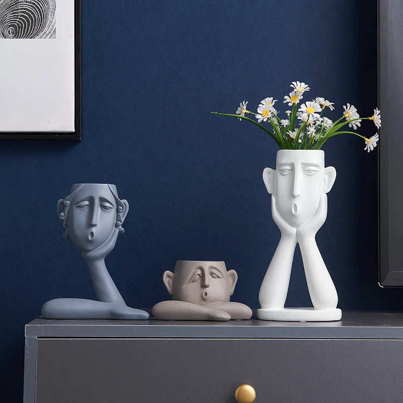 Resin Family Series Vase Creative
